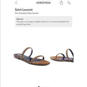 Saint Laurent kiki studded slide sandal